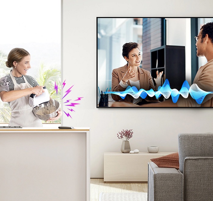 علاوه بر این  دستیار های صوتی با وجود تکنولوژی SmartThings   در این تلویزیون امکان مدیریت و کنترل سایر لوازم هوشمند منزل را برای شما فراهم می کنند.
