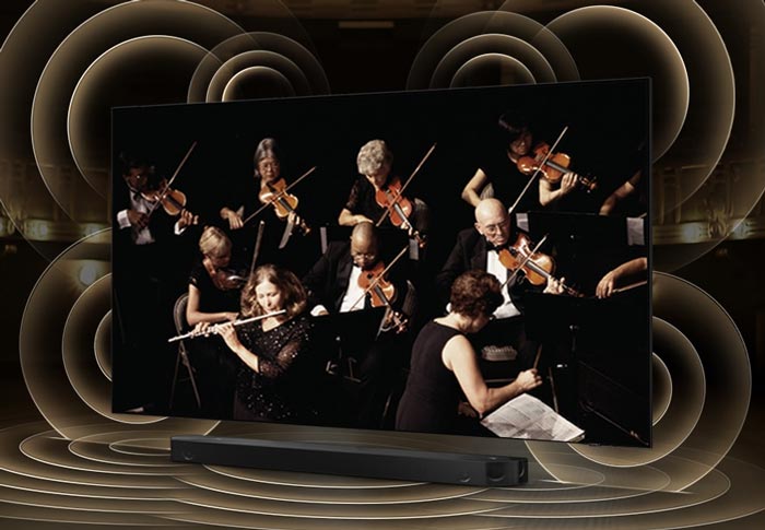 قابلیت Q-Symphony در تلویزیون سامسونگ 55 کیو 60b