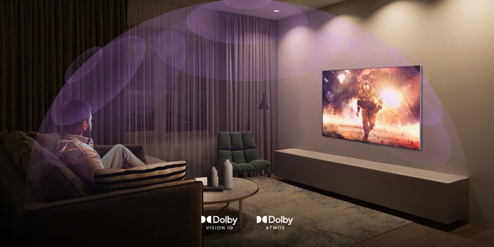 فناوری Dolby Vision IQ و Dolby Atmos در تلویزیون اولد 2022 ال جی مدل C2