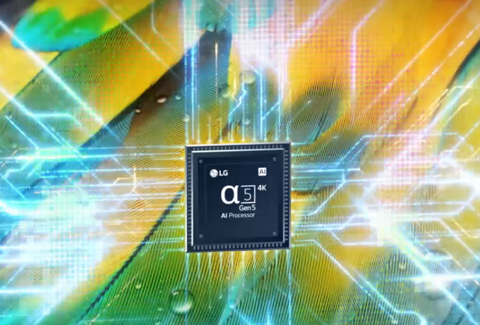 پردازنده α5 Gen5 AI Processor 4K در تلویزیون نانوسل ال جی مدل nano81