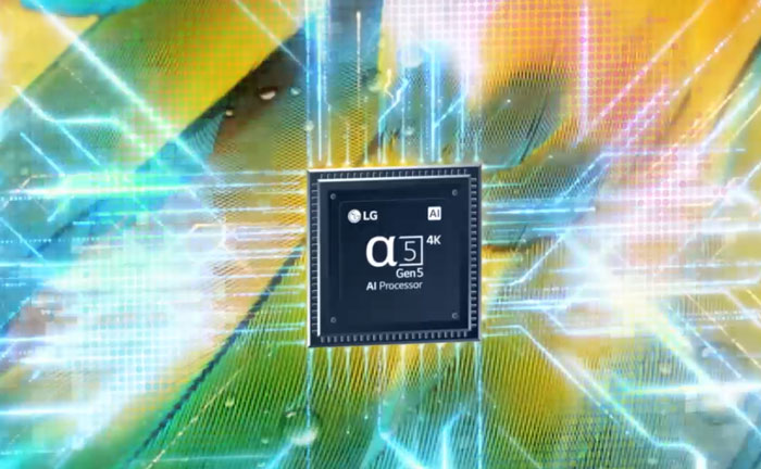 پردازنده هوش مصنوعی α5 Gen5 4K در تلویزیون هوشمند ال جی 65nano796