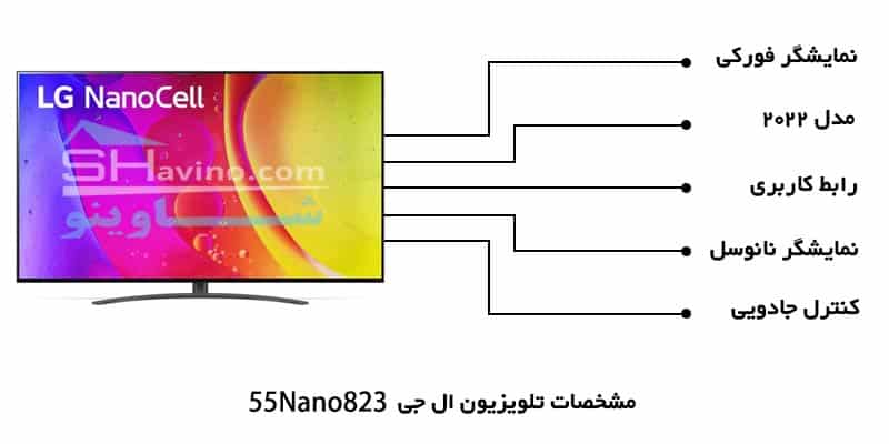 مشخصات تلویزیون ال جی 55nano823