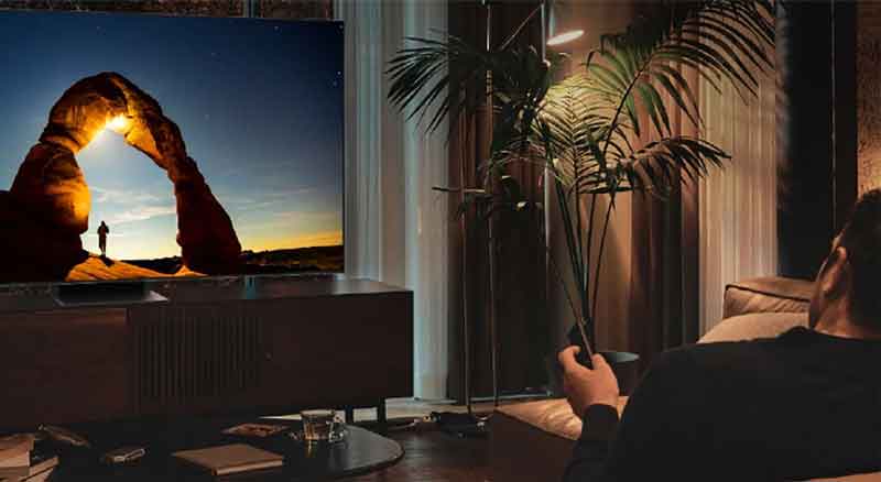 فناوری هوشمند برای تنظیم نور تلویزیون و هماهنگ سازی آن با محیط