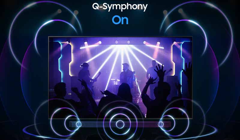 تکنولوژی Q-Symphony سامسونگ 50CU8000