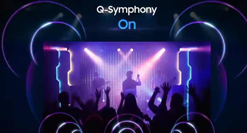 تکنولوژی Q-Symphony تلویزیون سامسونگ 65Q60C