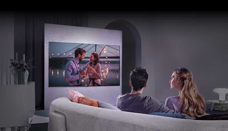 خصوصیات صفحه نمایش در تلویزیون 2023 ال جی 65QNED80 
