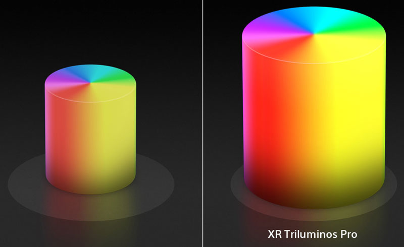 عمق رنگی زیاد در تلویزیون با فناوری TRILUMINOS PRO