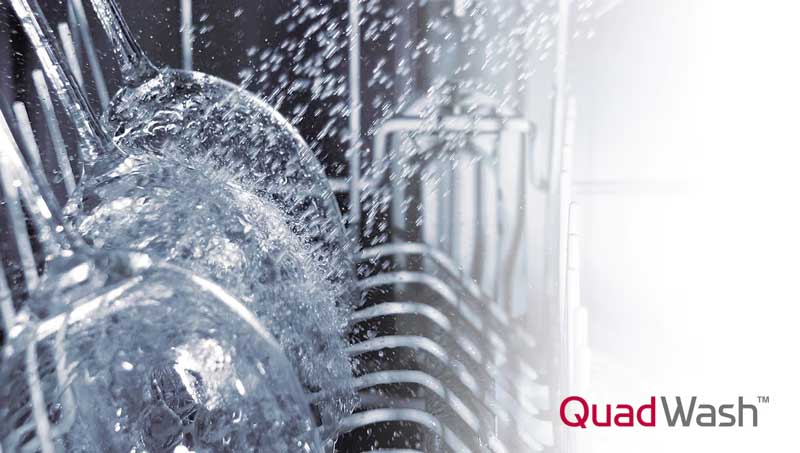 تکنولوژی QuadWash در ماشین ظرفشویی 335 ال جی